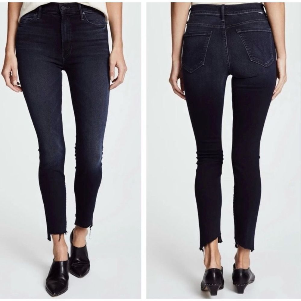 MOTHER The Stunner Zip Fray Jeans size 30 Holding Hands